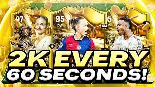 OMG! 2K EVERY 60 SECONDS EAFC 25 BEST TRADING METHOD (EA FC 25 SNIPING FILTERS & FLIPPING)