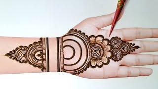 Mehndi design front hand simple| easy arabic mehndi design | mehandi design | mehndi design| mehndi