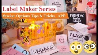 Phomemo Label Maker M110/M220How To Use? How many sticker options? How to connect to Print Master?