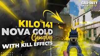 Kilo 141 Nova Gold Gameplay With Kill Effects | COD Mobile, Season 8