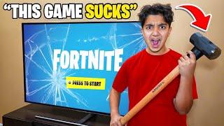 Kid Breaks TV After Losing In Fortnite...