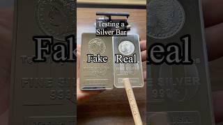 Testing a Silver Bar