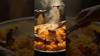 Tiny Workers Preparing Food   AI- Animated tiny world #ai