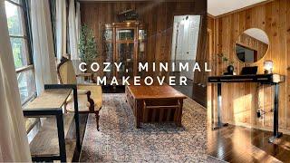 COZY DEN MAKEOVER | A MINIMAL WARM and COZY SPACE | WARM COZY HOME INSPIRATION