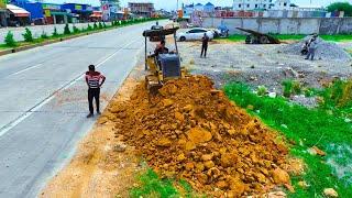 Wonderful Activity Pour Soil Fill Will push Clean the land By Bulldozer With Dump Trucks 5Ton