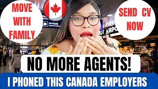 No More Agents | This Canada  Employers Is Giving People Free Work Visa | Send CV NOW