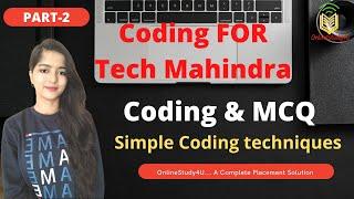 Tech Mahindra expected Coding Questions and MCQ- PART2