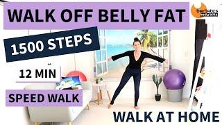 12 MIN 1500 STEPS WALKING WORKOUT // FEEL GOOD WALK / HIGH CALORIE BURN!