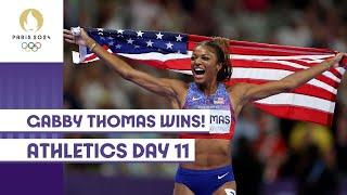 Gabby Thomas is an Olympic Champion! | Athletics Day 11 | #Paris2024 Highlights