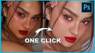 How to: Skin Retouch In ONE CLICK + FREE PHOTOSHOP ACTION