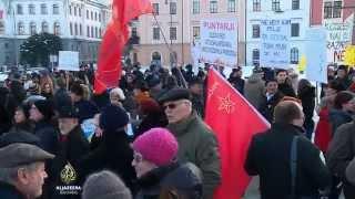 Protesti protiv privatizacije u Ljubljani