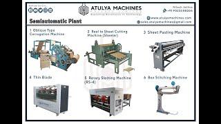 semiautomatic corrugated box making machine plant | How to make corrugated box | box making machine