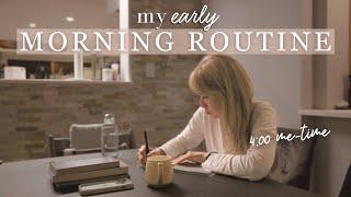 4時起き！暗闇の中で始まる私の早朝ルーティン My early morning routine!【ちかの英語日記】〔#1184〕