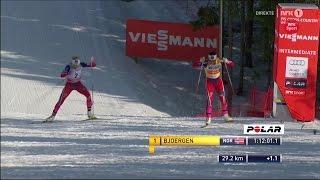 Oslo 2015: 30 km finish - Bjørgen, Johaug, Jacobsen