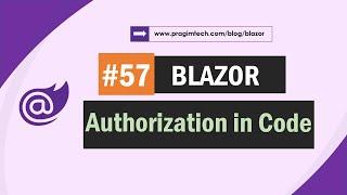 Authentication and authorization state data in code in blazor