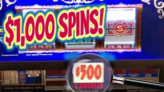 CRAZY HIGH LIMIT $1,000 SPINS!  MUST SEE TOP DOLLAR JACKPOT HANDPAY