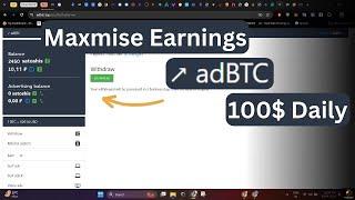 Maximize Earnings on AdBTC 2024 | AdBTC Earn Money Trick