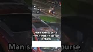 Strong arm robbery caught on camera in #miami. #crime #robbery