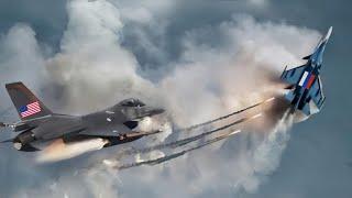 WORLD SHOCK! THE FIRST BATTLE OF A US F-16 AND A RUSSIAN SU-57 Look What Happened!!!