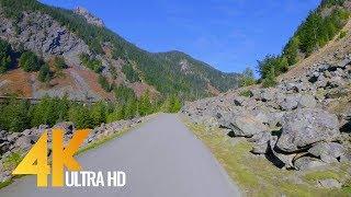 4K Scenic Drive - 3.5 Hours Autumn Road Drive with Soothing Music - Snoqualmie, Washington State