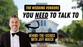 Wedding vendors you need to connect with BEFORE the ceremony.