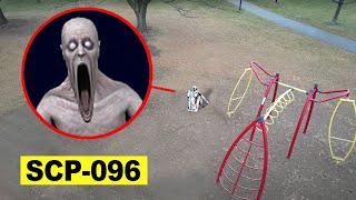 DRONE CATCHES EVIL SCP-096 AT ABANDONED MOVIE PARK GERMANY in REAL LIFE !