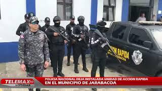 POLICIA NACIONAL DEJA INSTALADA UNIDAD DE ACCION RAPIDA EN EL MUNICIPIO DE JARABACOA