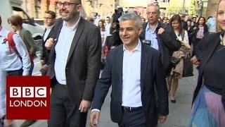 London Mayor Sadiq Khan - first official day at City Hall