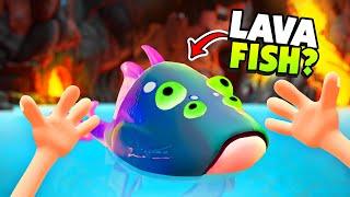 Catching the Alien LAVA Fish on a VOLCANO Planet! (VR Fishing)