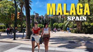 Malaga Spain  2024 Costa Del Sol City Walk 4K