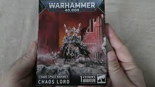 Chaos Space Marines Chaos Lord - Unboxing (WH40K)