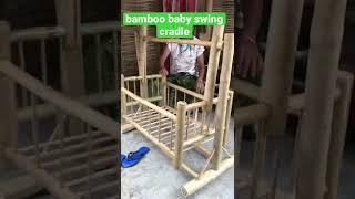 bamboo baby swing cradle