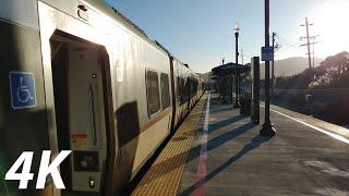 ⁴ᴷ⁶⁰ Sonoma-Marin Area Rail Transit (SMART): Trains at Larkspur and San Rafael