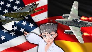 German 262 VS American P-51 Dogfight!?!? reaction video