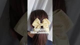 Великий Бант Золотий| Big Gold Bow| Insta yulee_handmade #ukraine  #bow #gold #instagram #top