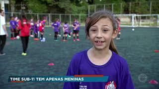 Sub-11 feminino enfrenta time masculino em partida