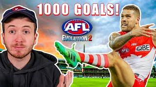 KICKING 1000 GOALS WITH LANCE FRANKLIN (AFL Evolution 2)