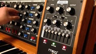 Moog moogerfooger murf groove on minimoog OS