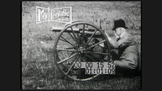 1899 Sir Hiram Maxim Demonstrates His Invention The Machine Gun