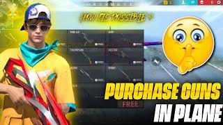 I Tried Most Viral Tricks Of Free Fire  Guns Store In Plane , free fire profile  Nalla Free Fire