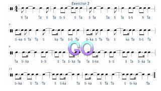 SYNCOPATION RHYTHM EXERCISE FOR INTERMEDIATE AND ADVANCED SIGHT READING (Part 2)  #musiclessons