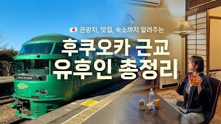 후쿠오카 근교 여행 [유후인 총정리] 료칸 숙소, 유후인노모리 열차, 유노츠보거리 맛집, 긴린코 호수까지️