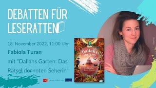 Fabiola Turan: Daliahs Garten – Das Geheimnis der roten Seherin | Debatten für Leseratten