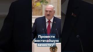 Лукашенко: По всей стране провести ЖЕСТОЧАЙШУЮ ЗАЧИСТКУ! #shorts