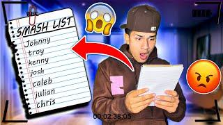 LEAVING OUT MY “SMASH LIST” FOR MY BOYFRIEND TO FIND.. *HUGE MISTAKE*