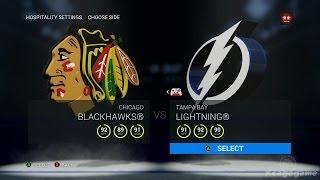 NHL 16 - Chicago Blackhawks VS Tampa Bay Lighting - Full Gameplay [ HD ]