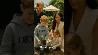 Prince Harry and kids in the garden #gardening #plants #green #fun #happy #cute #love #garden