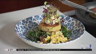 Sunday Brunch: Crab cake benedict with a side of corn