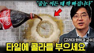 "락스 쓰지마세요" 단 10분 만에 화장실, 줄눈 찌든 때 한방에 제거하는 방법 (이광렬 교수 1부)