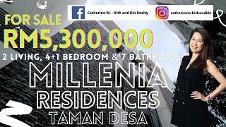 《FOR SALE》Millenia Residences Skyline-view Villa 4+1 BR 7 Bath 2 Living